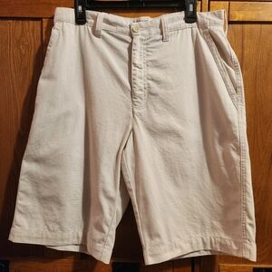 Perry Ellis America Men's Cream Cargo Shorts Size 32 Style EESH0025 100% Cotton
